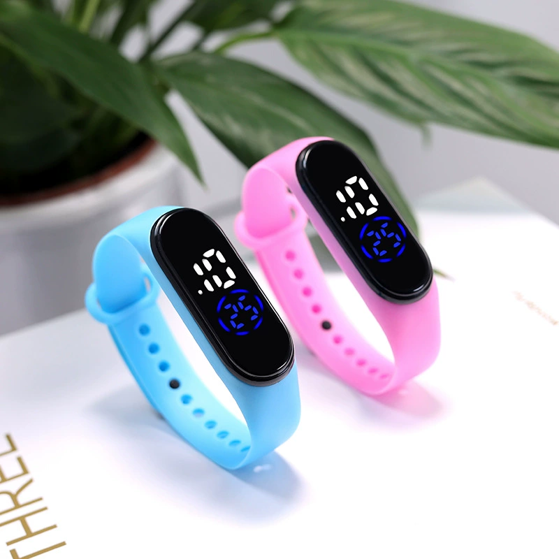 Новые студенческие электронные часы с LED-дисплеем, простым сенсорным управлением, водонепроницаемые, унисекс, повседневные, универсальные, браслет, в наличии