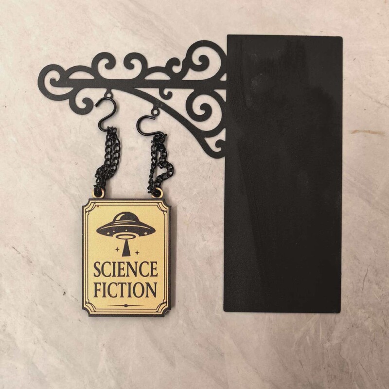 Cross-Border Creative New Product Book Nook Tavern Signs Book Type Dividers Bookmark Separator Markers