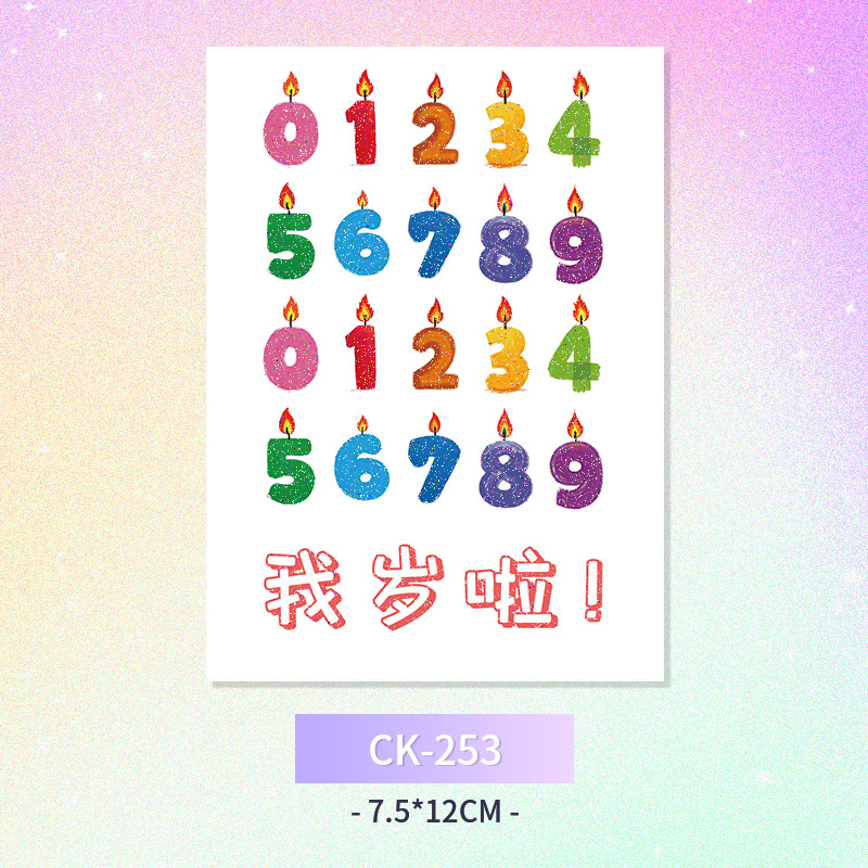 Glitter mariposa cara pegatinas tatuaje pegatinas hadas lavable impermeable de larga duración lindo unicornio ciervo Luna Estrella Planeta