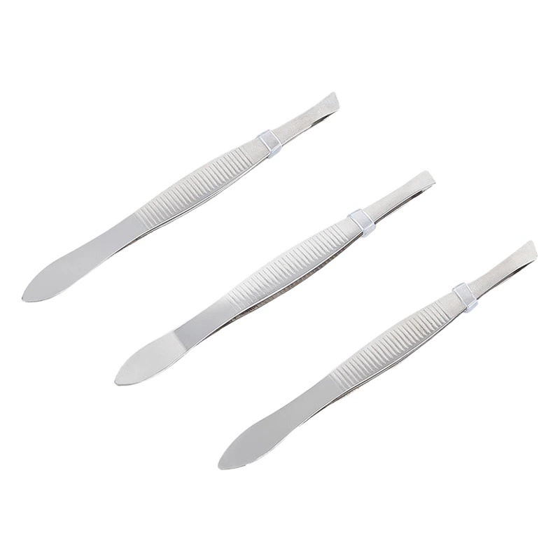 Фабрика в наличии скошенный зажим для бровей горизонтальный пинцет для бровей инструменты для макияжа красоты подарочный зажим из нержавеющей стали зажим для бровей