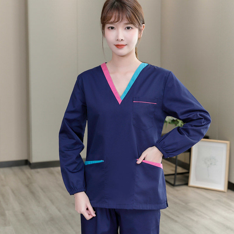 手洗い手術室手洗い服手術服半袖スーツ女性口腔医美容病院作業服|undefined