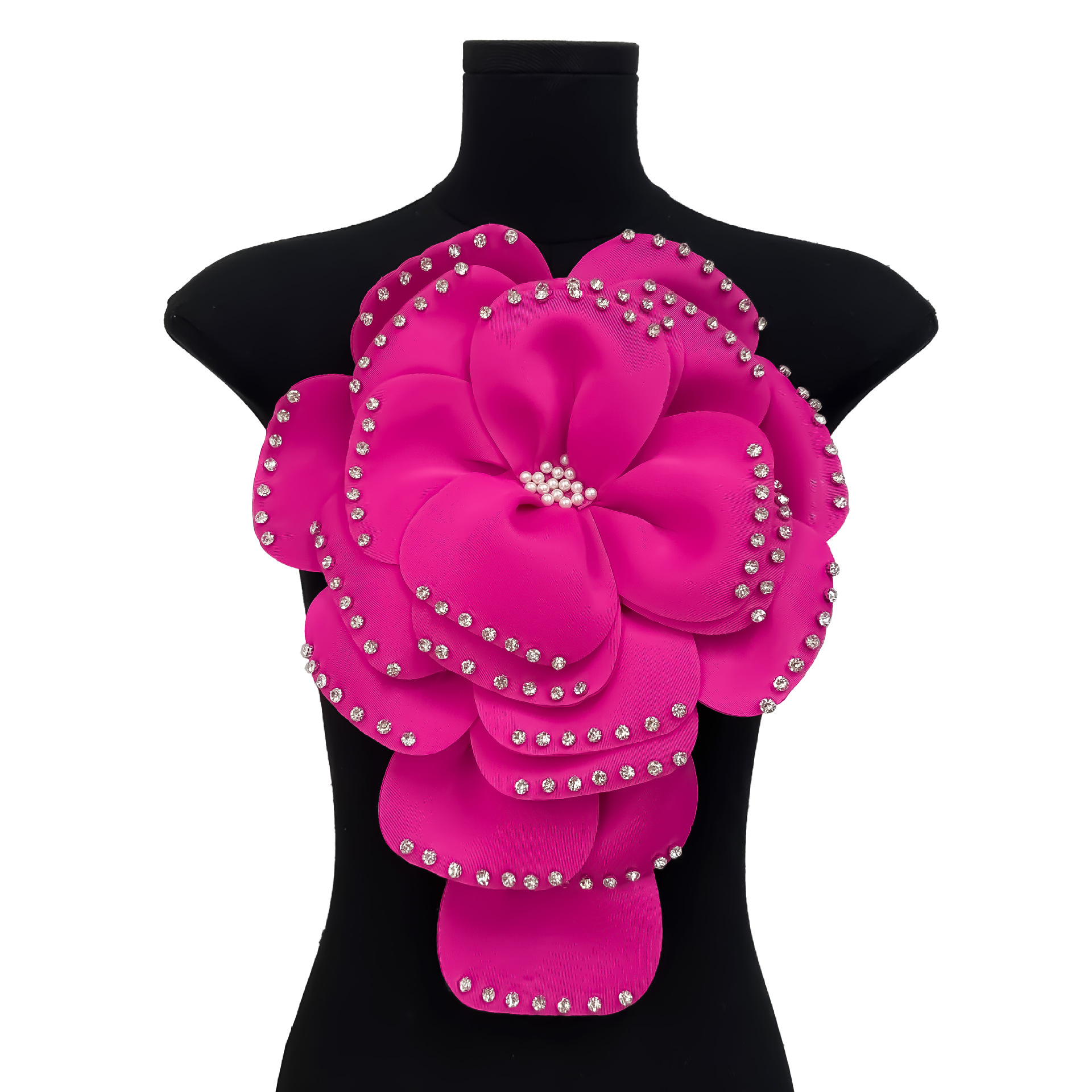 7349 라지 로즈 레드 + 핀