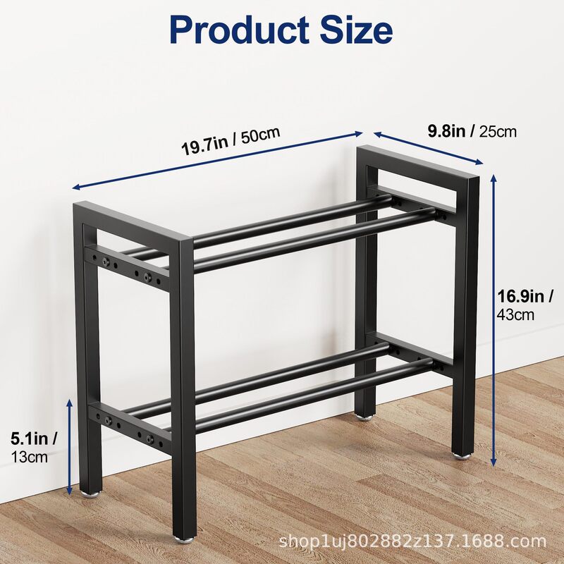 Cross-Border Metal Dumbbell Rack 2 Layers 20inch Length Adjustable Weight Rack Suitable for Home Gym Dumbbells Cross-Border Metal Dumbbell Rack 2 Layers 20inch Length Adjustable Weight Rack Suitable for Home Gym Dumbbells