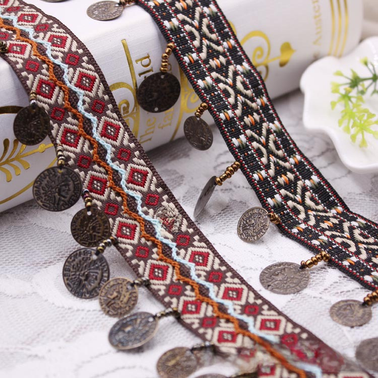 Ethnic retro hair accessory handmade