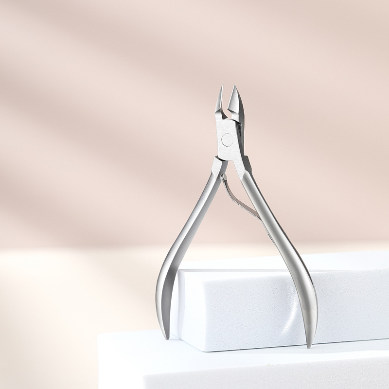 Tijeras para cutículas de acero inoxidable tipo pico de águila afiladas, cortaúñas, cortador para uñas encarnadas, quitapelillos, separador de acero.