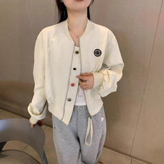 2025春秋高級感気質減齢超美しいカジュアル野球服女子上着ショートコートデザイン感