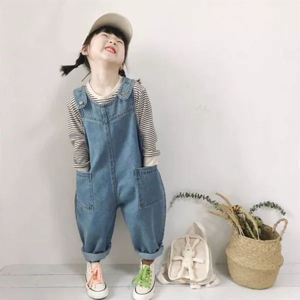 Light blue overalls