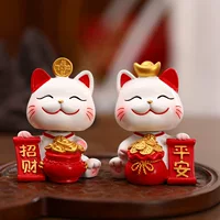 Lucky Cat Автомобильные украшения автомобиль креативный высококачественный милый автомобиль центральная консоль украшения богиня встряхнуть головой