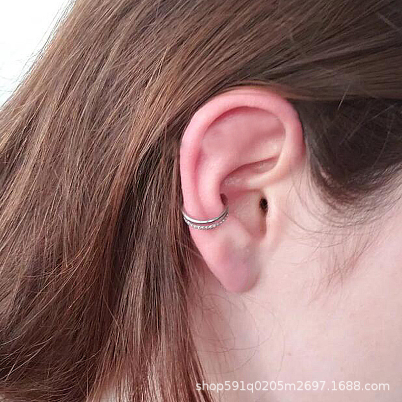 Labret piercing jewelry detail image