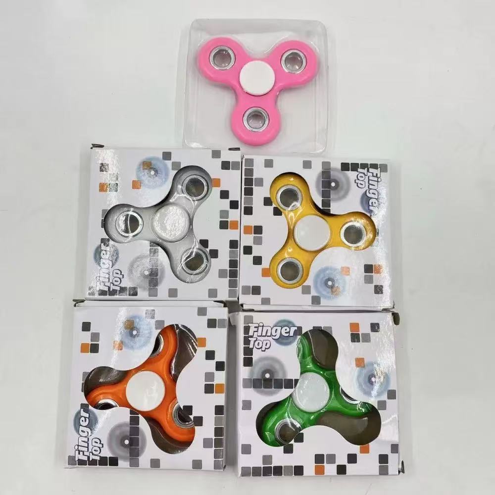 Caja de dedos giroscopio de plástico anillo descompresión creativo girar juguetes descompresión regalos al por mayor colorido 2