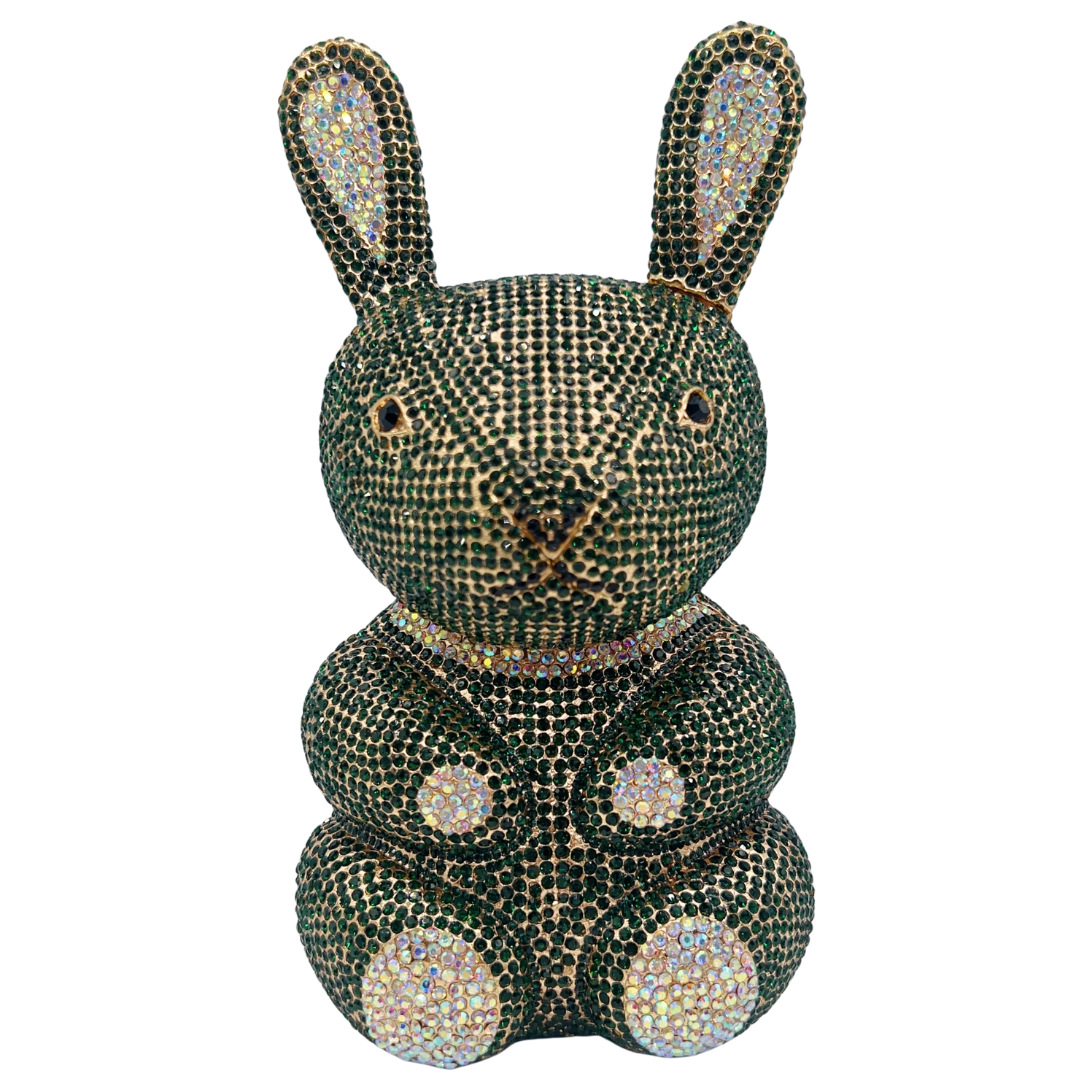 Bag de piedra de conejo transfronterizo nuevo conejo con diamantes bolsas de cena de fiesta de diamantes llenos bolsas de mano de mujer nuevo