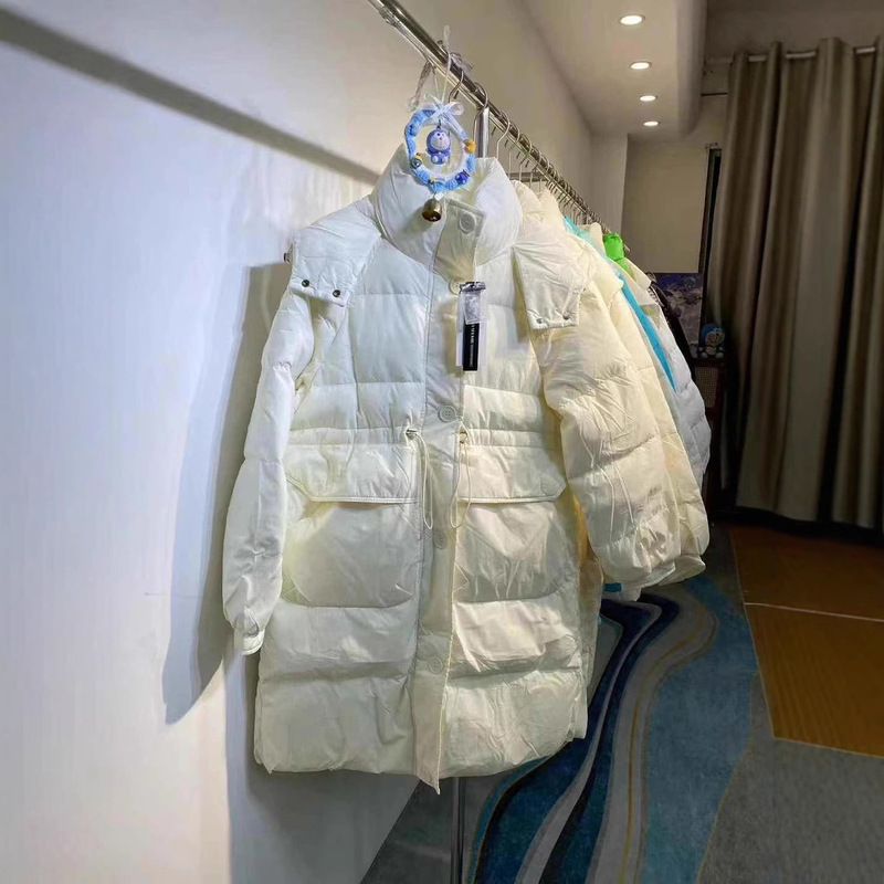 长款羽绒服女2025年冬季新款时尚百搭防风立领冬装外套女装批发|undefined