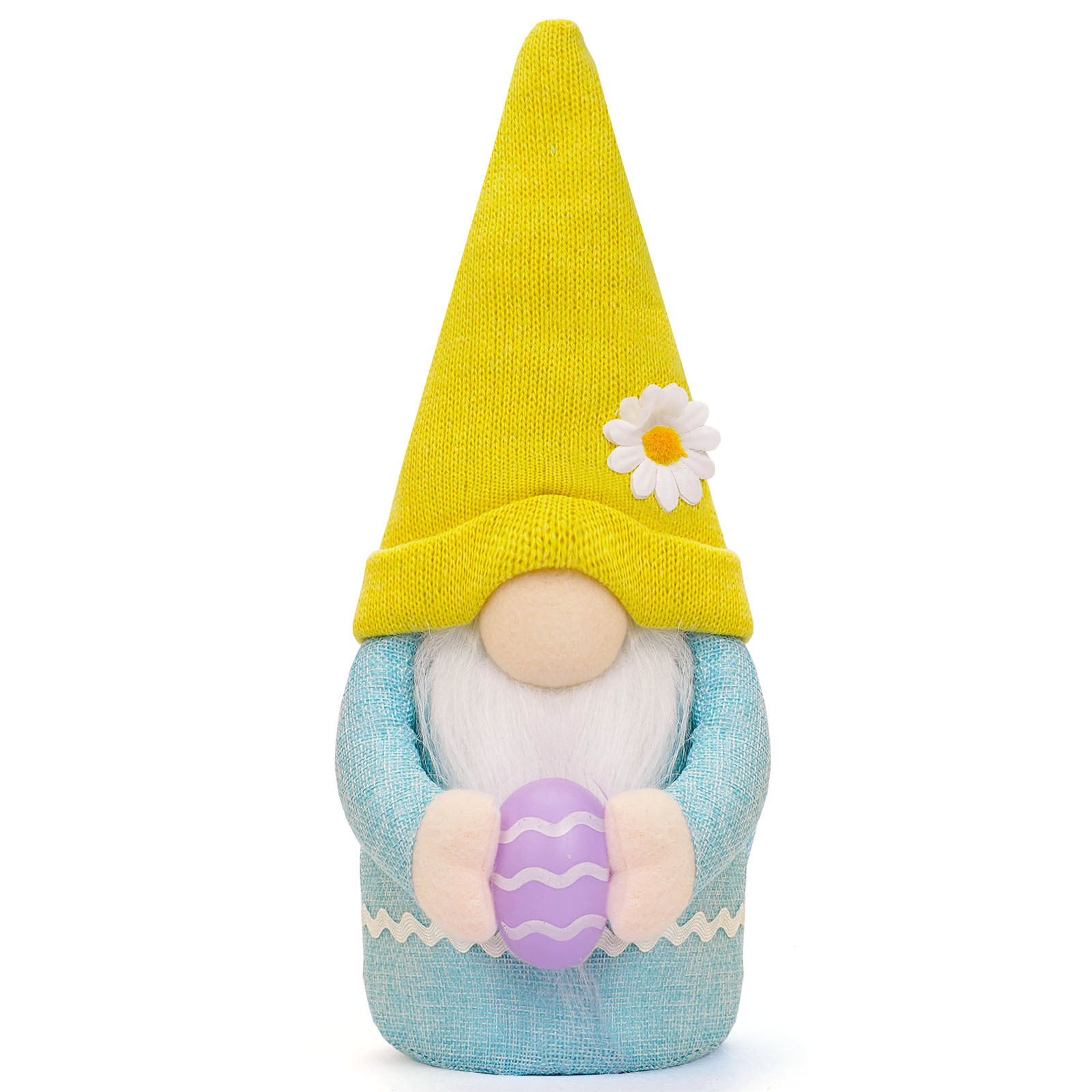 Cruz-frontera nueva muñeca de conejo de Pascua con rábano huevo colorido conejo lindo muñeca decoración decoraciones navideñas