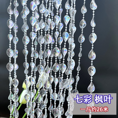 Wedding ceiling hanging beads road guide hanging chain acrylic connected beads crystal hotel decorative curtain entrance door curtain beads