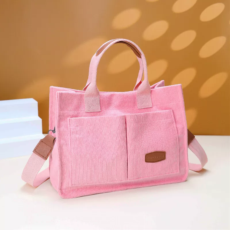 Capacious Handheld Bag with Adjustable Strap for Leisure and One-Shoulder Use - Customizable Colors
