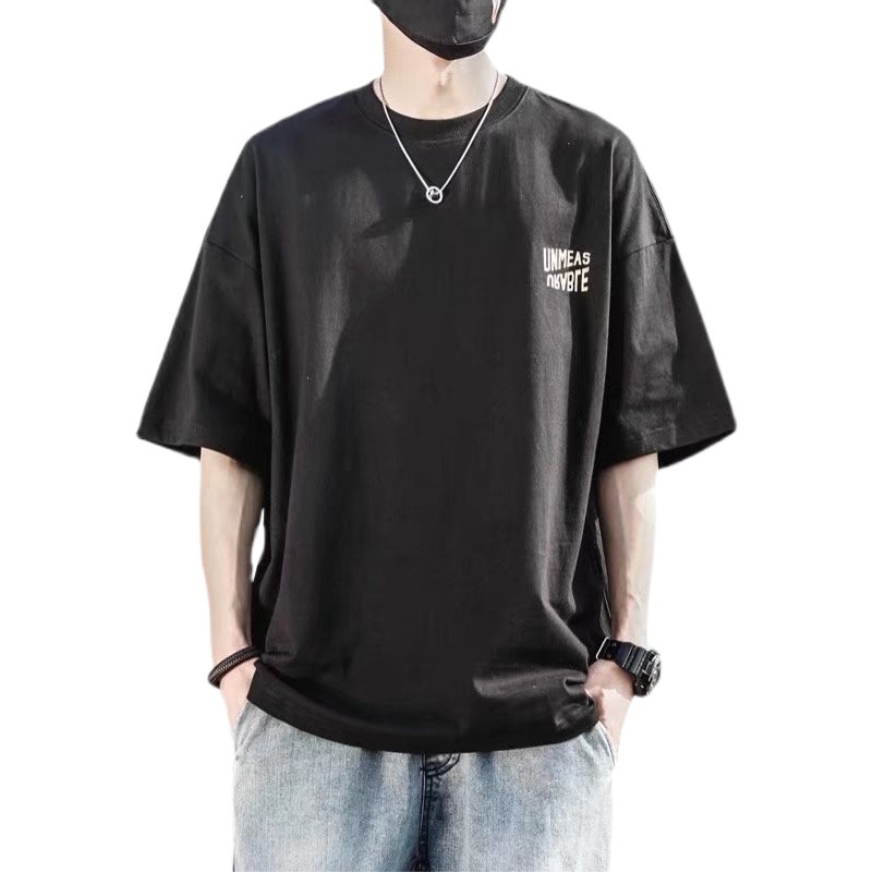 Nueva Camiseta de manga corta impresa para niños de moda ins estilo de Hong Kong marca de moda de verano camiseta de media manga suelta Top moda nacional