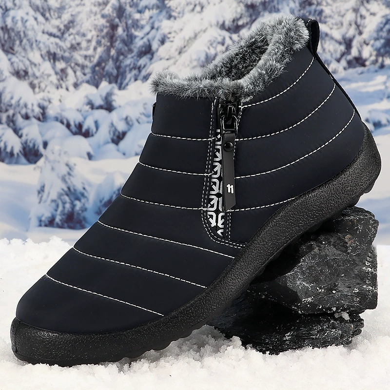 Внешнеторговые снежные сапоги мужские и женские зимние туфли водонепроницаемые нескользящие и бархатные хлопчатобумажные туфли большого размера пара спортивных хлопчатобумажных сапог на открытом воздухе