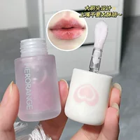 HERORANGE~Lip Desire Ying Прозрачный блеск для губ, который складывается, чтобы раскрыть нежные пухлые губы и разбавить линии губ. Прозрачное масло для губ для женщин.