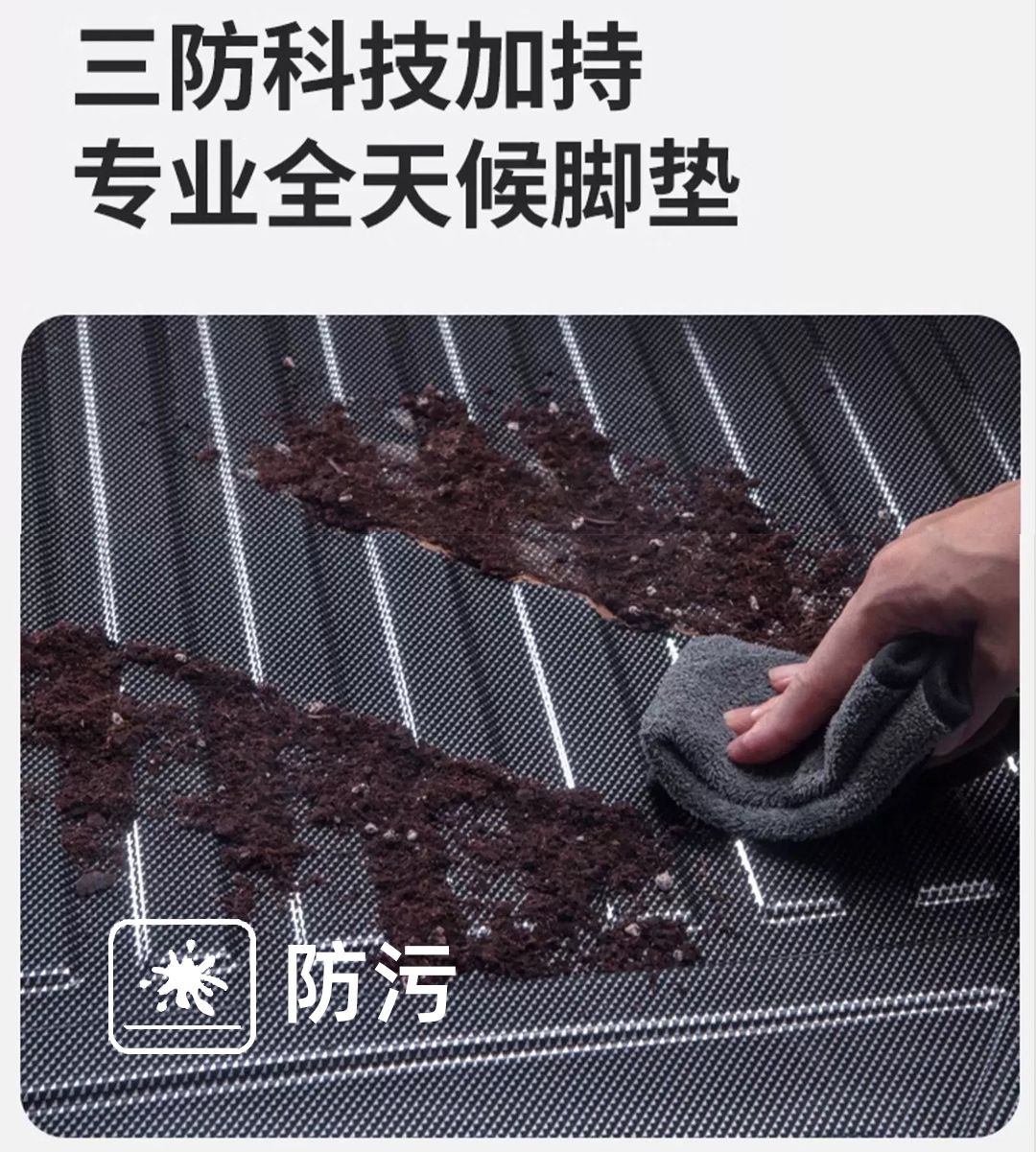 Tpe Car Door Sill Mats, Custom-Fit, Full Coverage, Thickened, High Wear Resistance, Non-Slip Carpet Mats, Tpe Automotive