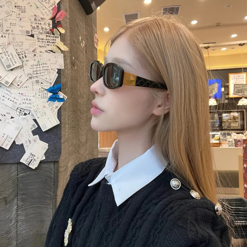 新款椭圆形小框网红款高颜值女墨镜潮流时尚男街拍户外太阳镜批发|undefined