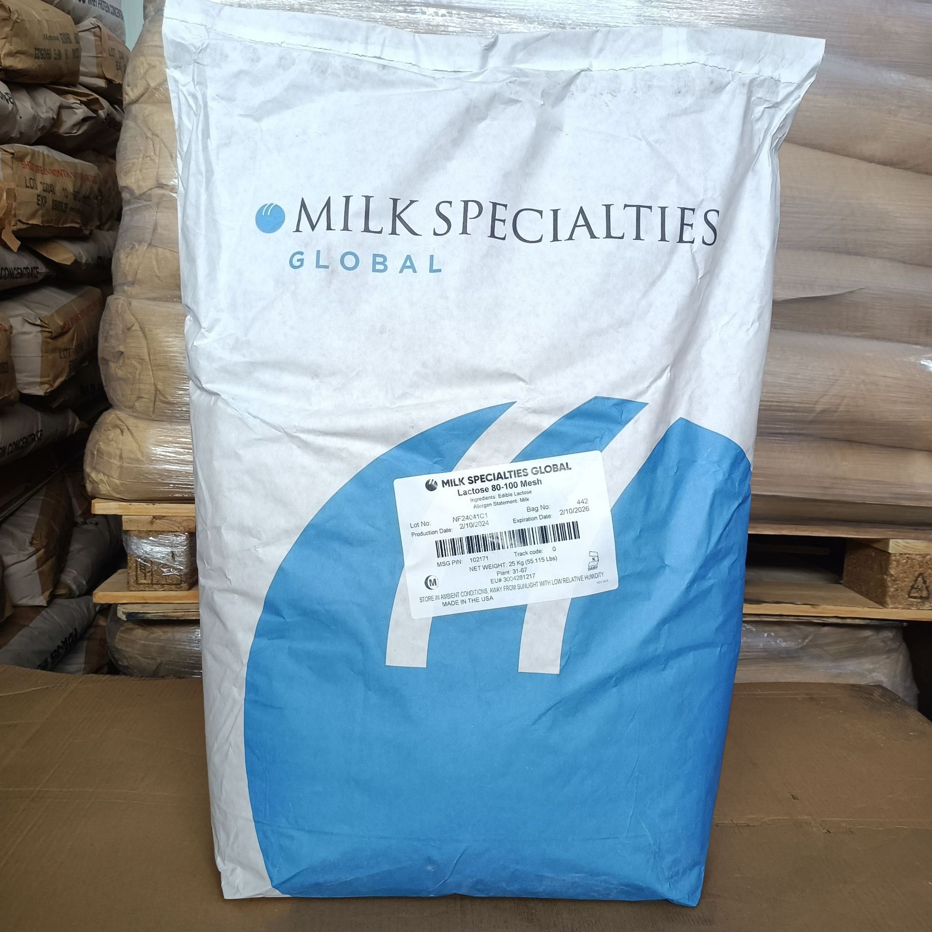 美国MSG乳糖批发压片可用msg食品级粉生物科技专用原料现货供应