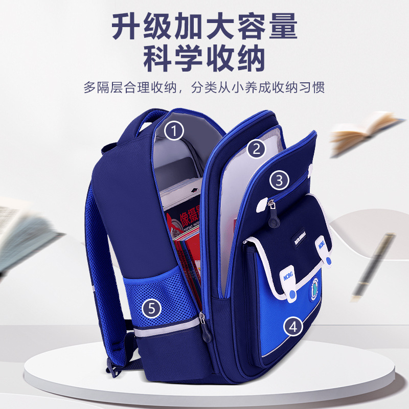 26 nuevas mochilas para estudiantes de primaria para niños 1 - 3 - 6 grados para reducir la carga mochila impermeable para niñas mochilas de gran capacidad