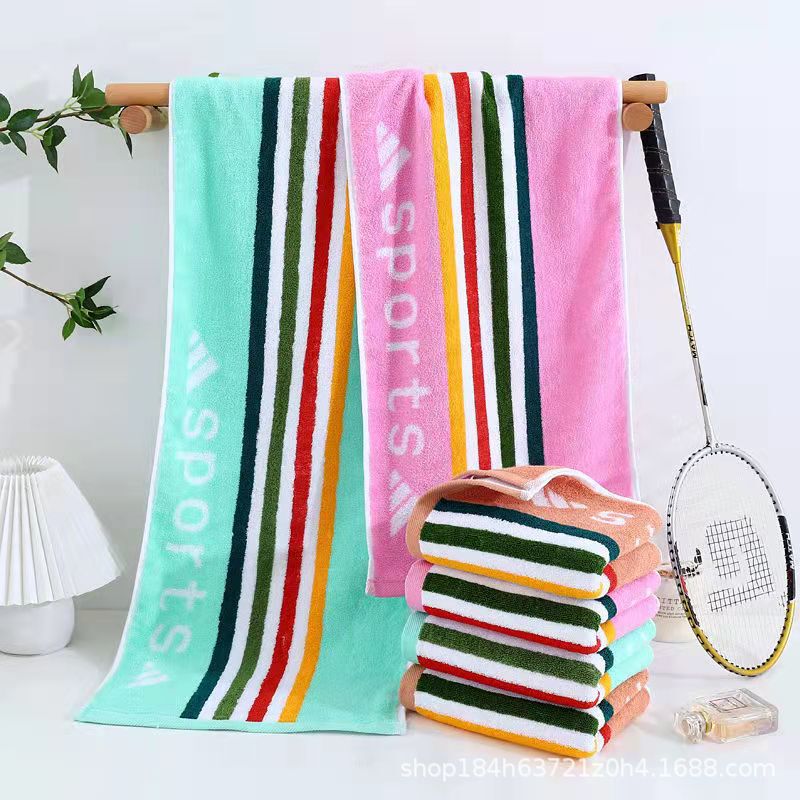 Long towel 34*120cm cotton bath towel 1.2 meters long jacquard sports towel gym men and women