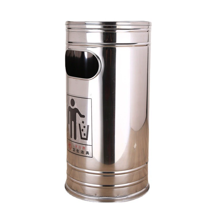 Round travel garbage can stainless steel, storage system, increased thickness