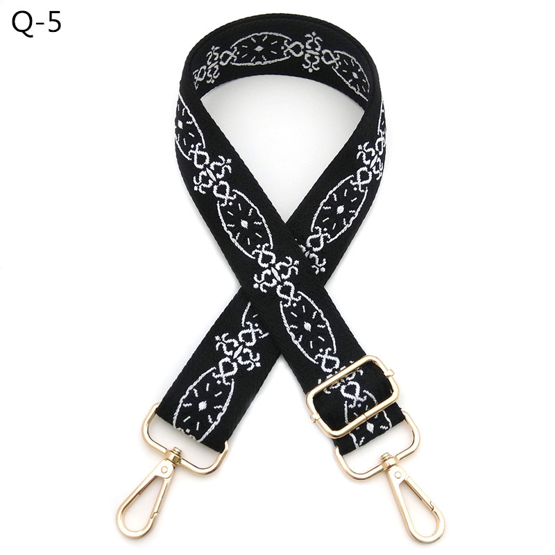 82g Weight Bag Strap Bag Accessories Type Spring Ring Trigger Clasp Closure Clasp Closure Type 1 Piece Quantity Casual, Daily Occasion Polyester Material Geometric Pattern Elegant, Ethnic Style Style 1 Piece Polyester Geometric Spring Ring Trigger Clasp Closure Bag Strap 8