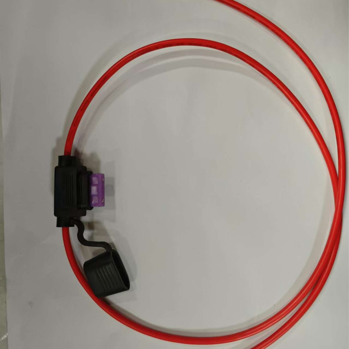 XHX001中12圆黑头红线45CM+45CM  1015保险盒保险丝座