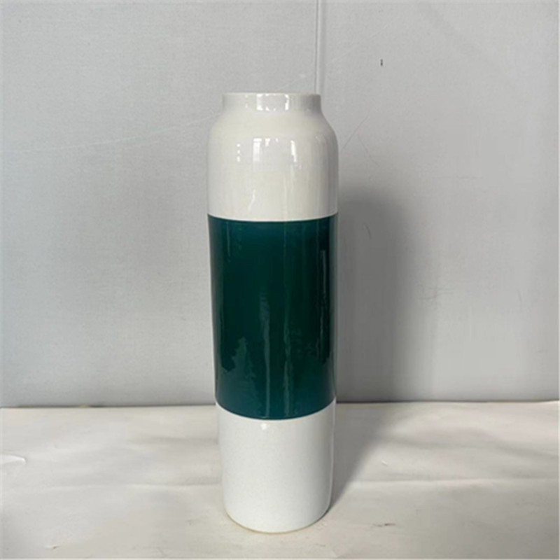파란색과 흰색 큰 높은 36CM 넓은 10CM 구경 8CM
