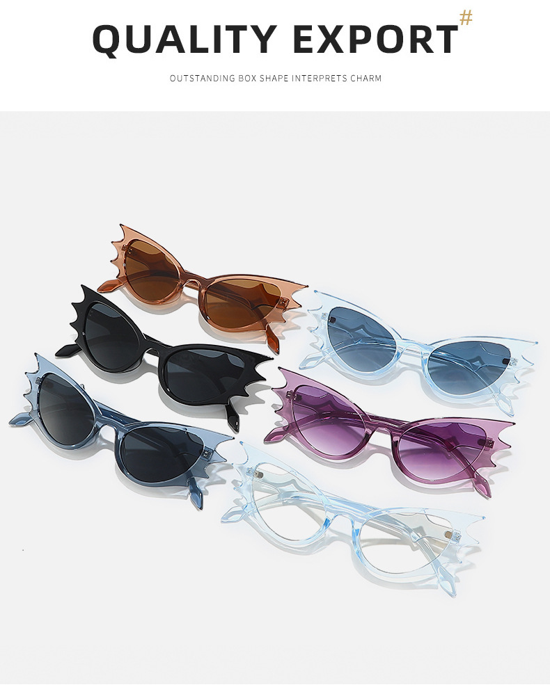 50g Weight Full Frame Glasses Structure Sunglasses Classification PC, UV400 Protection Lens Material Special-Shaped Mirror Glasses Style Outdoor, Party Occasion Geometric Pattern All Seasons Season Women's Gender Novelty, Streetwear Style Novelty Streetwear Geometric PC UV400 Protection Special-Shaped Mirror Full Frame Women's Sunglasses 1