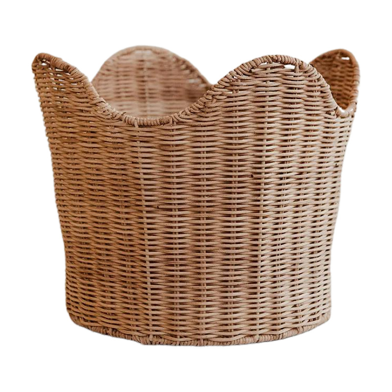 Fabricante canasta de ropa sucia tejido de ratán canasta de almacenamiento de ropa sucia canasta de ropa doméstica canasta de ropa canasta de almacenamiento de juguetes