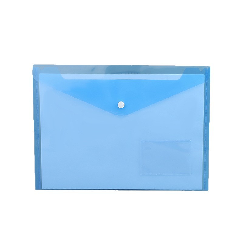 PP bolsa de archivos de hebilla gruesa transparente A4 papel de prueba de estudiantes almacenamiento bolsa de archivos de publicidad impermeable de gran capacidad