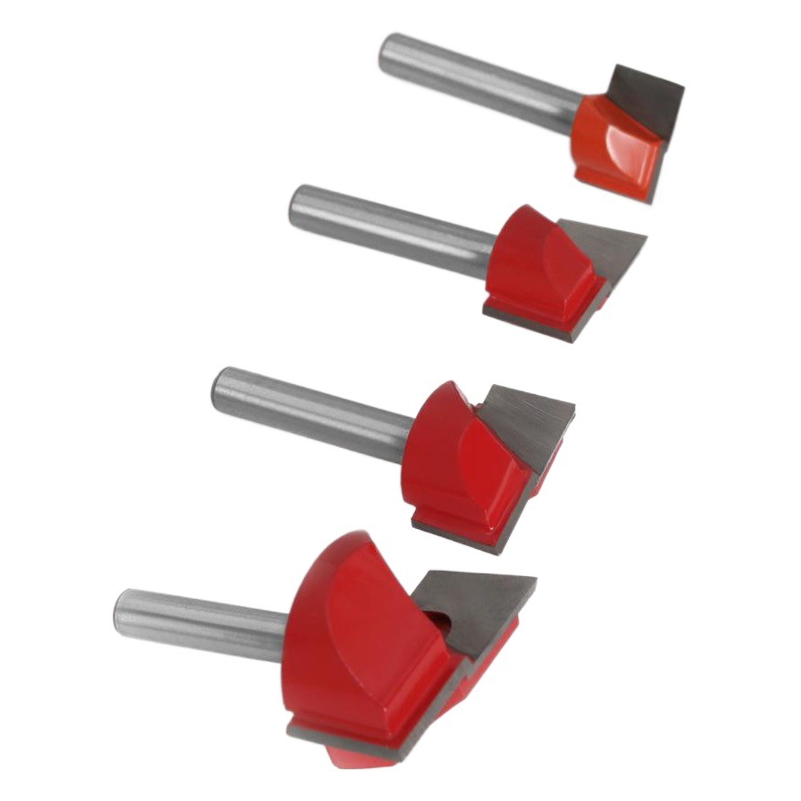 9-piece set 6-MANGO cuchillo de limpieza inferior carpintería fresadora ranurado herramienta máquina de grabado CNC herramienta exportación comercio exterior