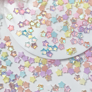 Explosions Macaron Aurora Mocha Star Dental Drill Jewelry Color Mini Five-pointed Star Dental Drill Magic Color Five-pointed Star Dental