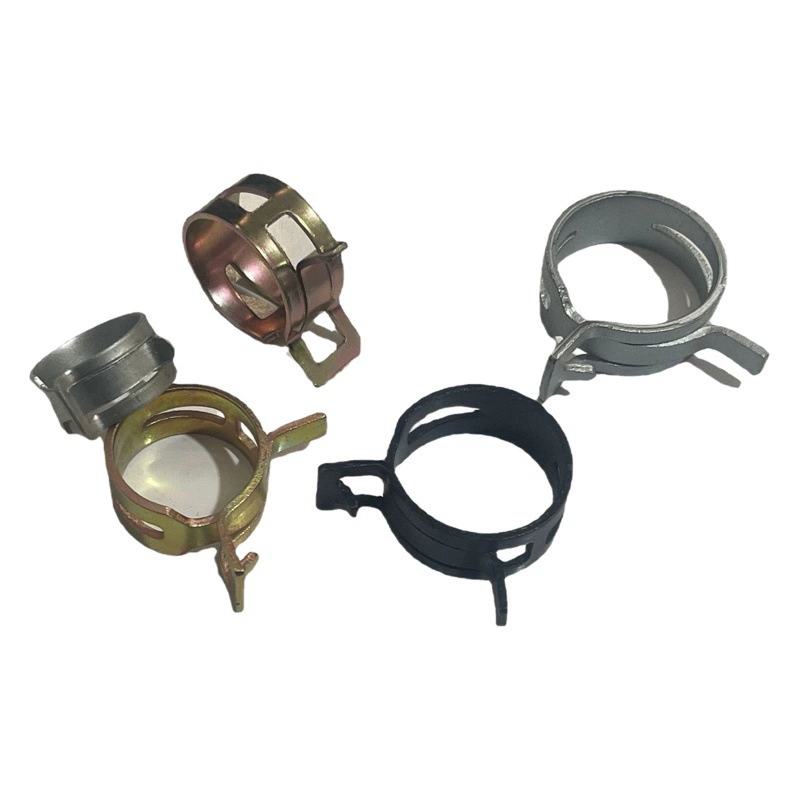 Оптовый производитель зажимов: эластичный зажим ленточного типа из стали марки 65 марганцевой стали, серый зажим для масляных труб с покрытием Dacromet, автомобильный зажим для труб Q673.