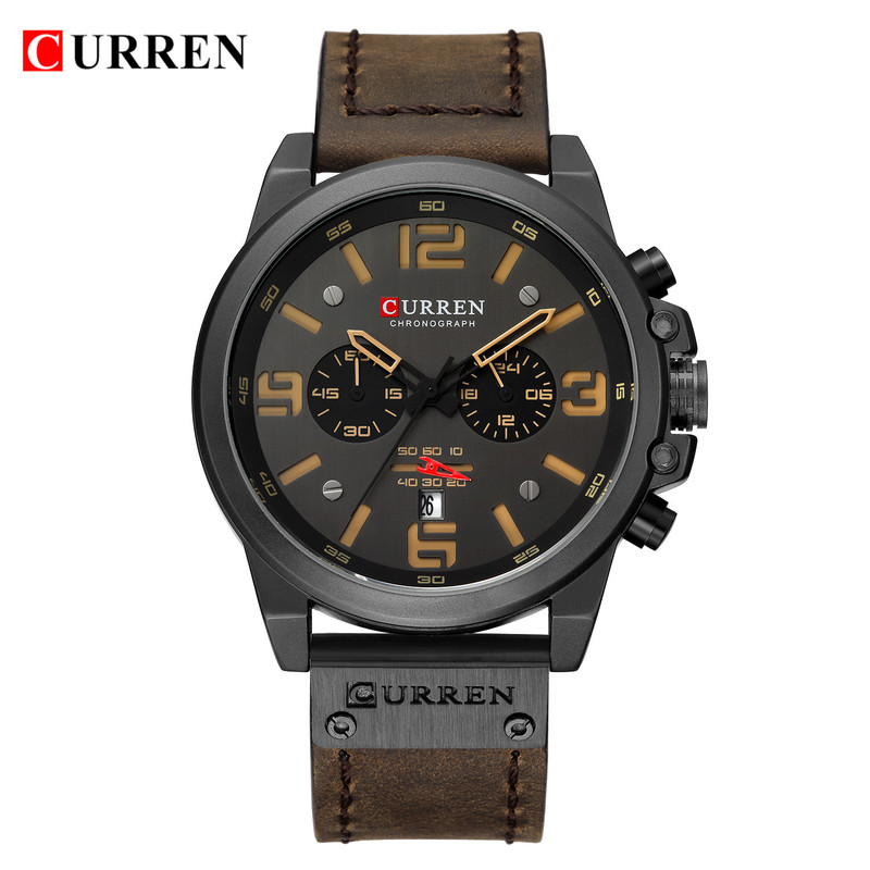 Curren/Carren 8314 Men's Business Belt Watch Waterproof Calendar Multi-Function Quartz Six-Hand Watch Curren/Carren 8314 Men's Business Belt Watch Waterproof Calendar Multi-Function Quartz Six-Hand Watch