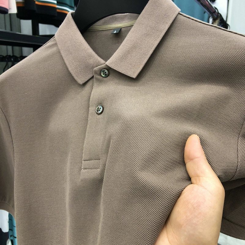 Polo для мужчин, 100% длинноволокнистый хлопок, короткий рукав, рабочий стиль, несколько цветов и размеров