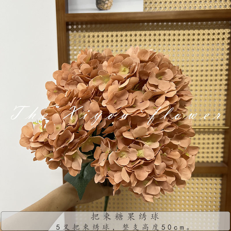 【模擬アジサイ】束キャンディアジサイ グリーン フレンチアジサイ 代替品 ウェディング フェイクフラワー 卸売|undefined