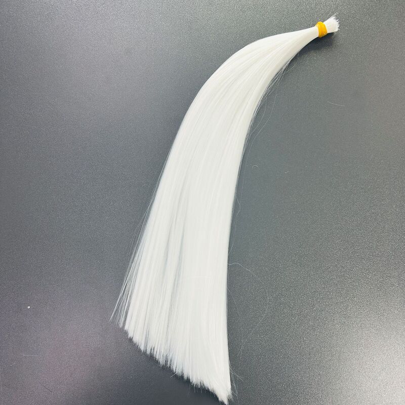 White Hair Bundles, Direct Sales from the Manufacturer, Custom Orders Welcome, High-Temperature Fiber, Multiple Colors Available, Wig Sewing White Hair Bundles, Direct Sales from the Manufacturer, Custom Orders Welcome, High-Temperature Fiber, Multiple Colors Available, Wig Sewing
