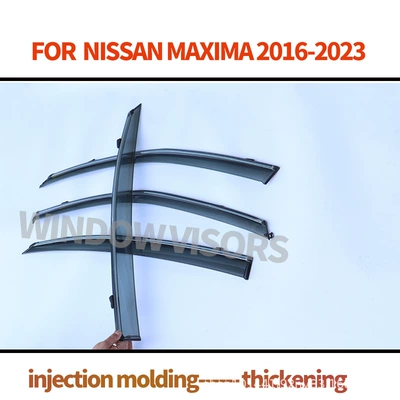 Suitable for Nissan Maxima Rain shield - injection-molding-position-is-accurate-and-the-thickness-is-30mm-maxima-mk8-a36-2016-2023-pc-3d-stainless-steel-bright-strip-window-rain-shield