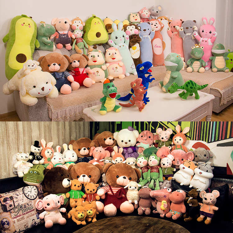 Factory wholesale grab doll machine doll 10 inch 30cm soft plush toy push gift company activity doll