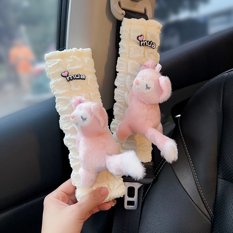 Funda Protectora para Cinturón de Coche Felpa Suave Protege el Cuello