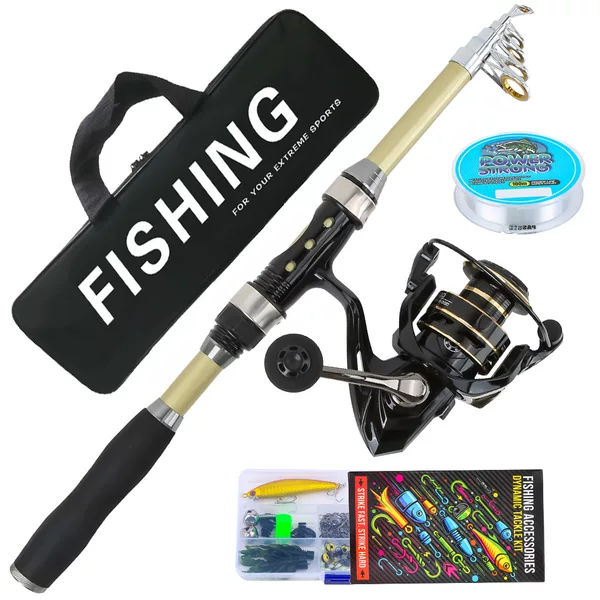 Cross-border 1.8M fishing gear set wholesale, lure rod, long-range casting rod, straight handle rod, supplied to Amazon and Mercado Libre
