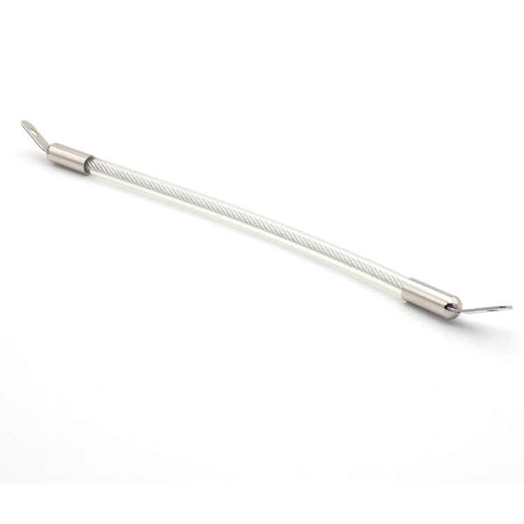 Fábrica personalizada de computadora maleta mango de acero inoxidable cable de acero terminal de presión accesorios de mango de maleta