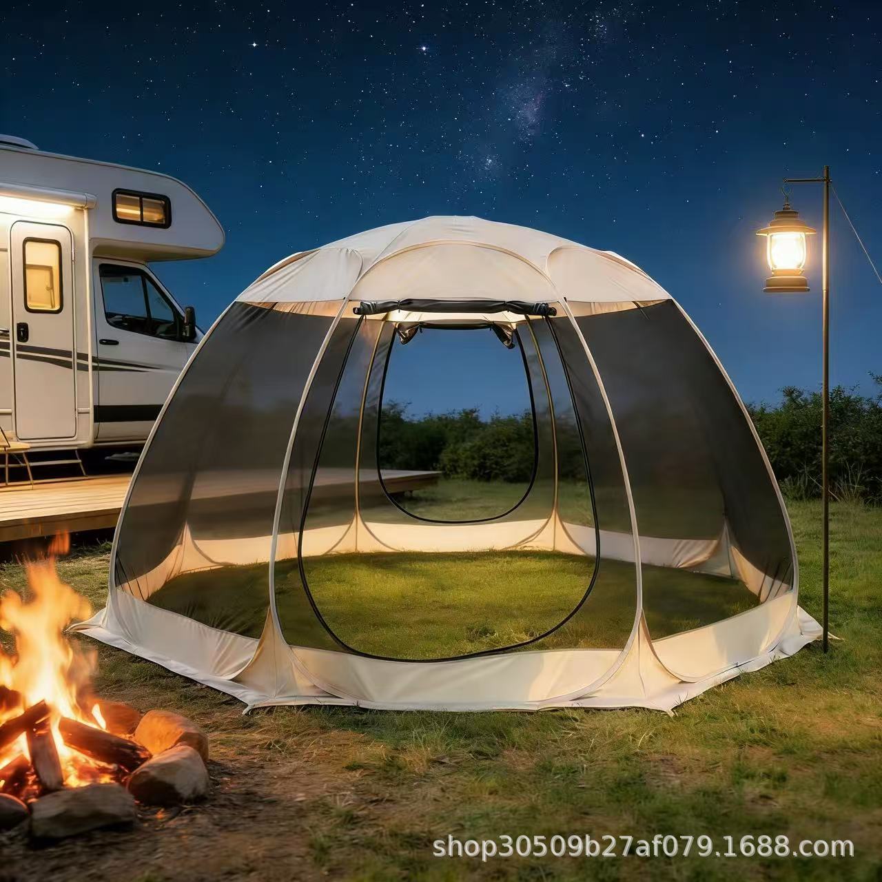 Trendy Starry Sky Tent for Outdoor Camping, Picnics, Travel, and Outdoor Excursions with Panoramic View and Quick Setup
