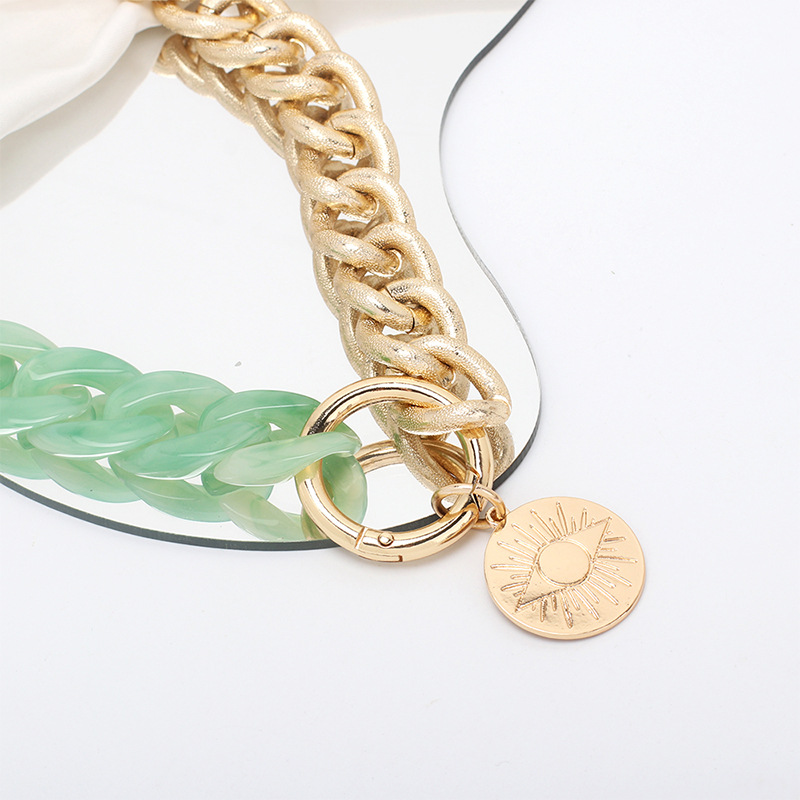 wholesale acrylic color matching necklace Nihaojewelry