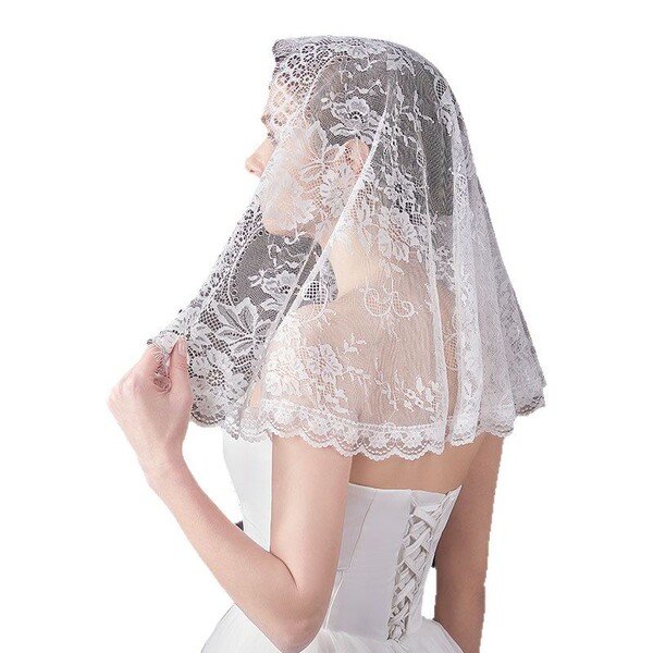 Lace scarf for bride