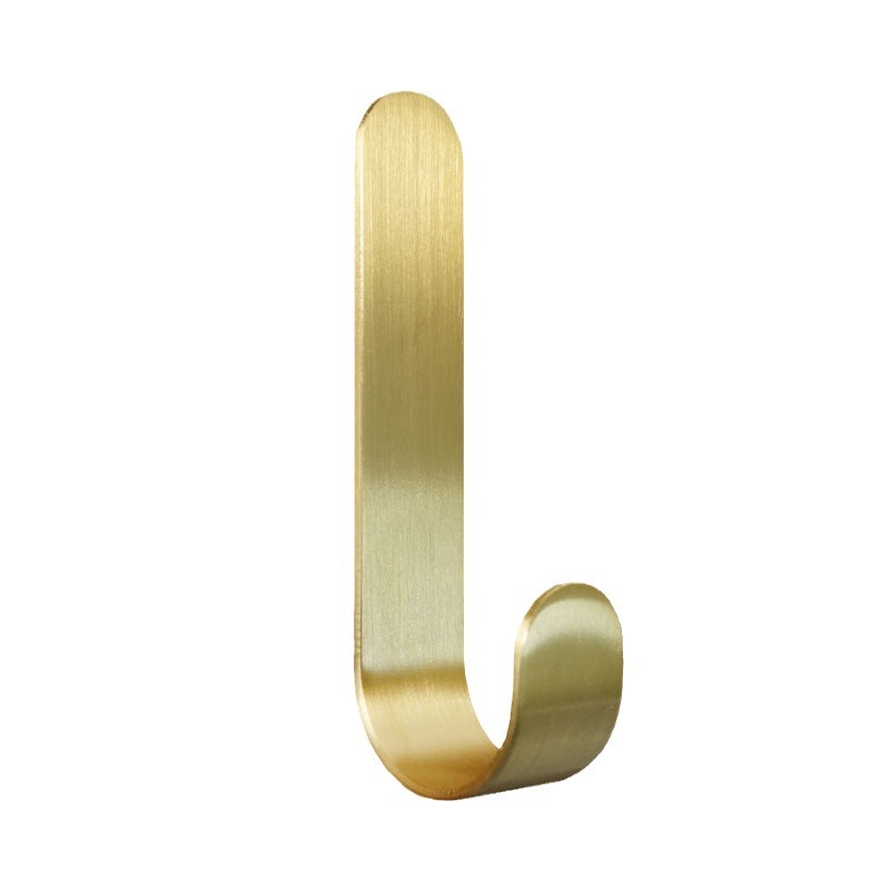 [Productos calientes transfronterizos] ropa de latón gancho de ropa de baño gancho de cocina cepillado gancho de fábrica al por mayor gancho de cobre